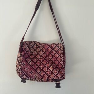 Floral Vera Bradley Messenger Bag